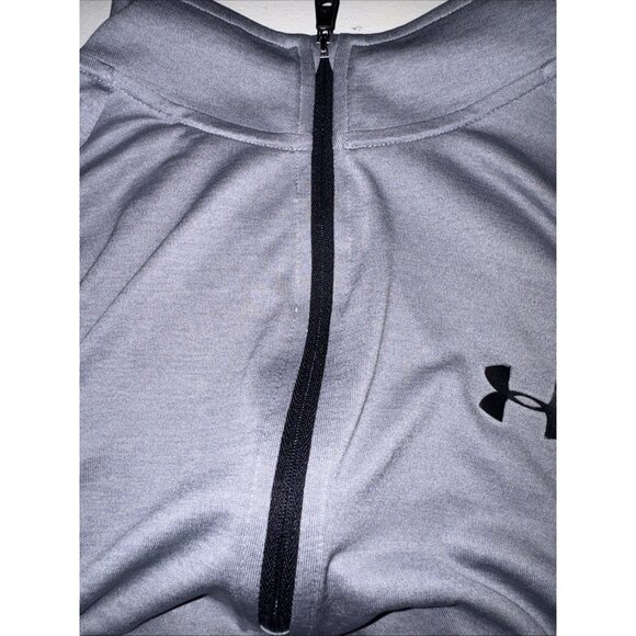 Under Armour Men's XL Loose 1/4 Zip Long Sleeve HeatGear Loose Fit Grey Shirt - Picture 9 of 11